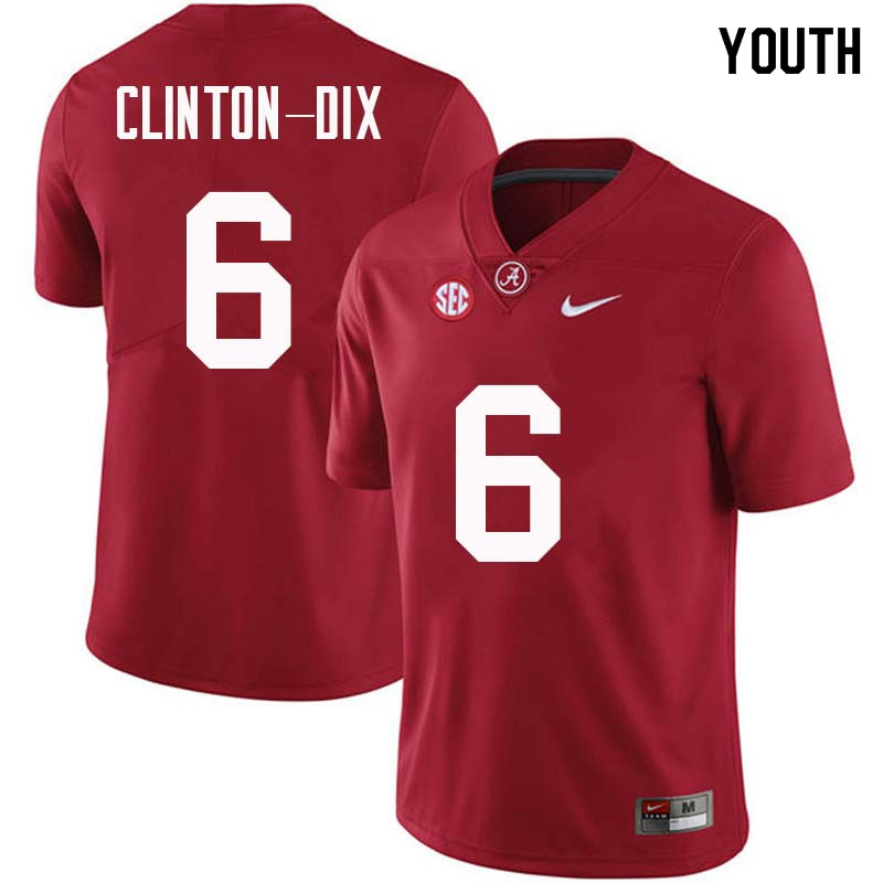 Alabama Crimson Tide Youth Ha Ha Clinton-Dix #6 Crimson NCAA Nike Authentic Stitched College Football Jersey DS16Q02LY